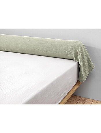 Taie de traversin - Double gaze de coton unie - Gaïa