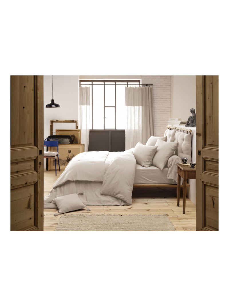 Taie de traversin - L'effet papillon - 100% gaze de coton 125 gr/m² Blanc cassé - Kiabi