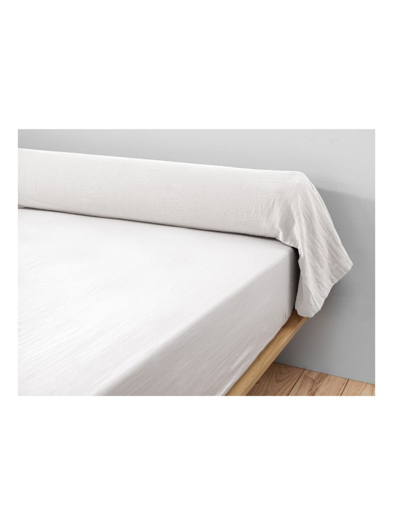 Taie de traversin - L'effet papillon - 100% gaze de coton 125 gr/m² Blanc Perlé - Kiabi