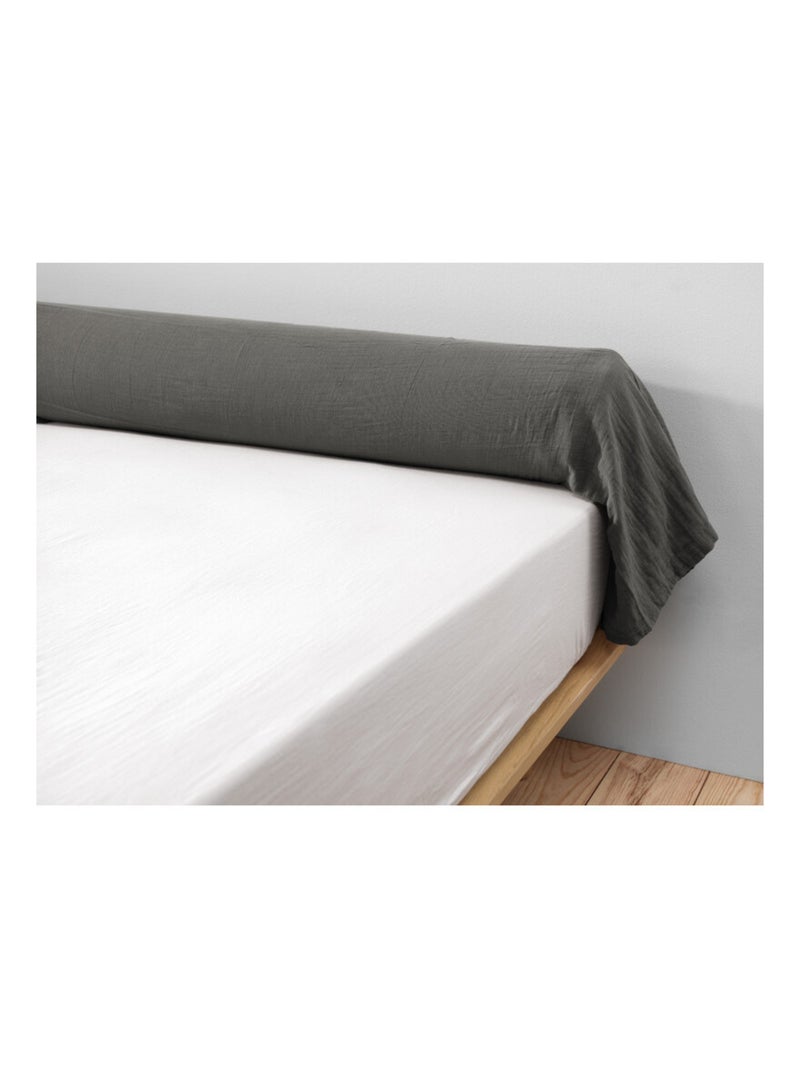 Taie de traversin - L'effet papillon - 100% gaze de coton 125 gr/m² Gris - Kiabi