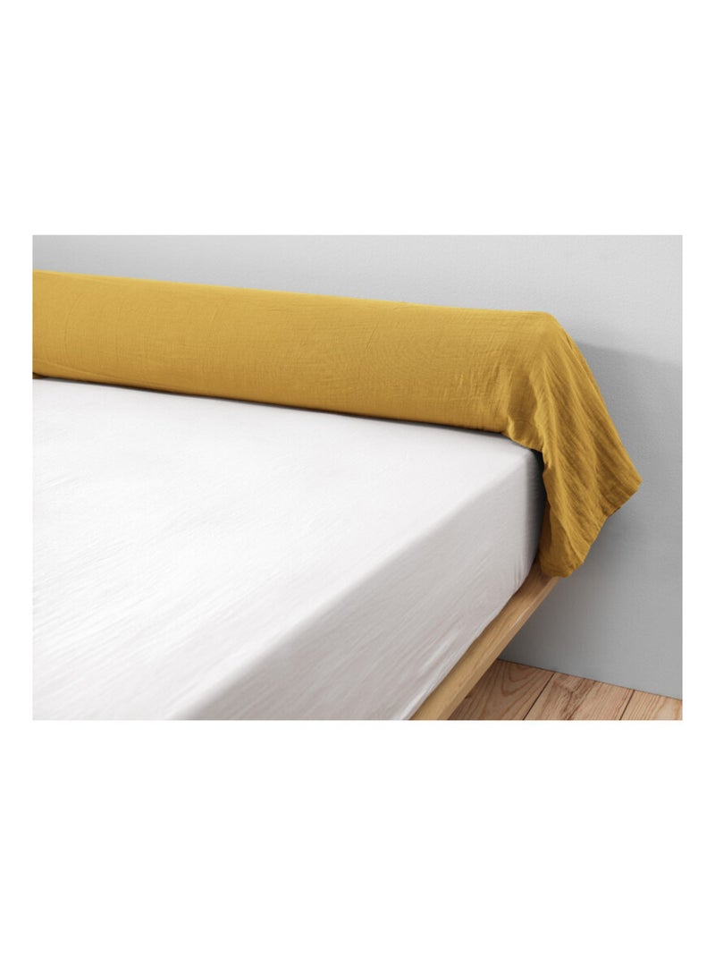 Taie de traversin - L'effet papillon - 100% gaze de coton 125 gr/m² Jaune - Kiabi