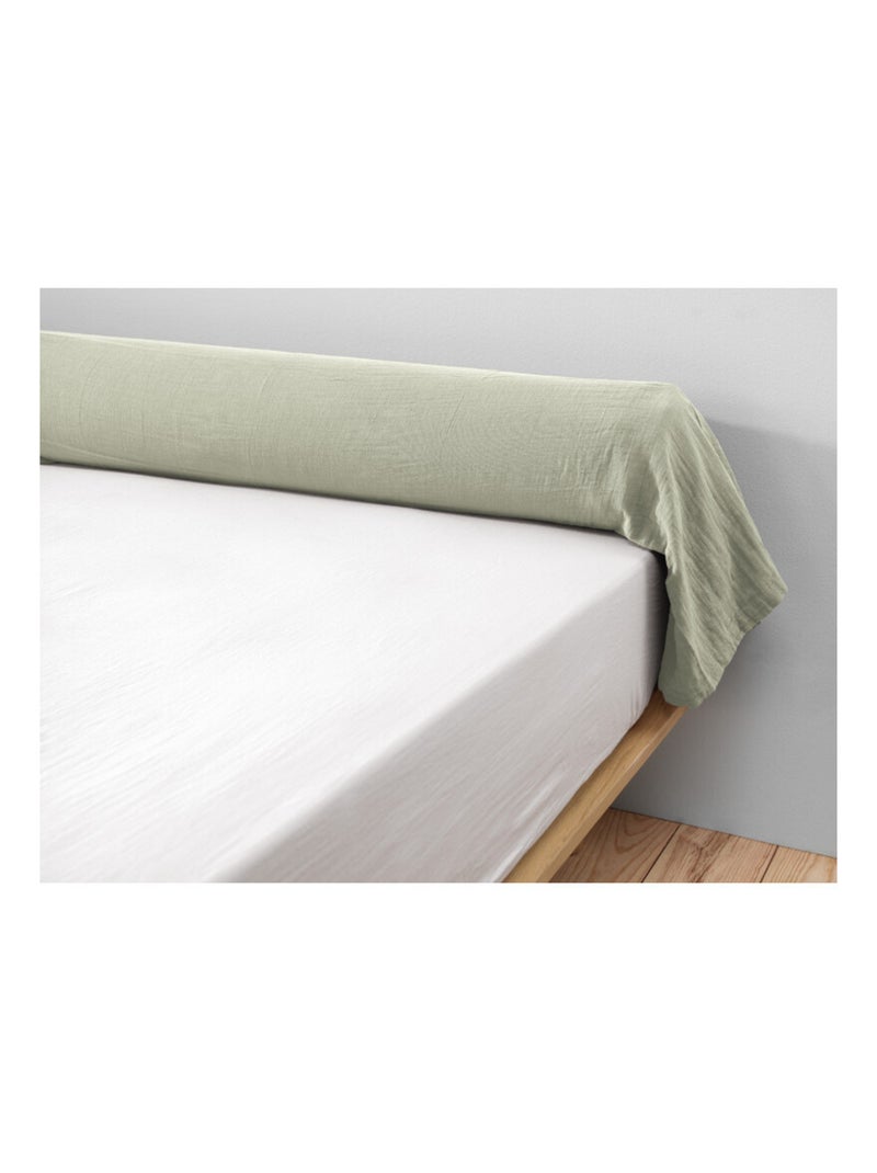 Taie de traversin - L'effet papillon - 100% gaze de coton 125 gr/m² Vert clair - Kiabi