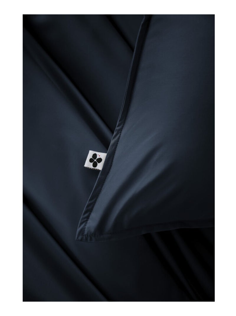 Taie de traversin - L'effet papillon - 100% Viscose de bambou 120 fils/cm² Bleu nuit - Kiabi