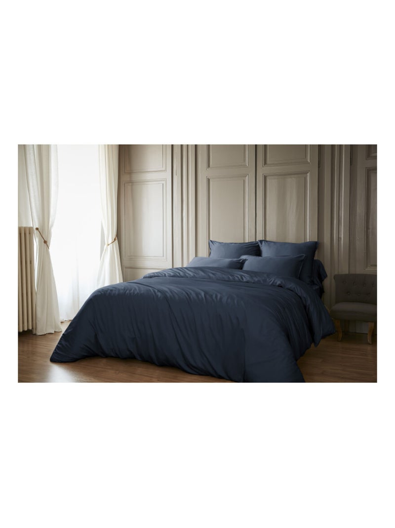 Taie de traversin - L'effet papillon - 100% Viscose de bambou 120 fils/cm² Bleu nuit - Kiabi