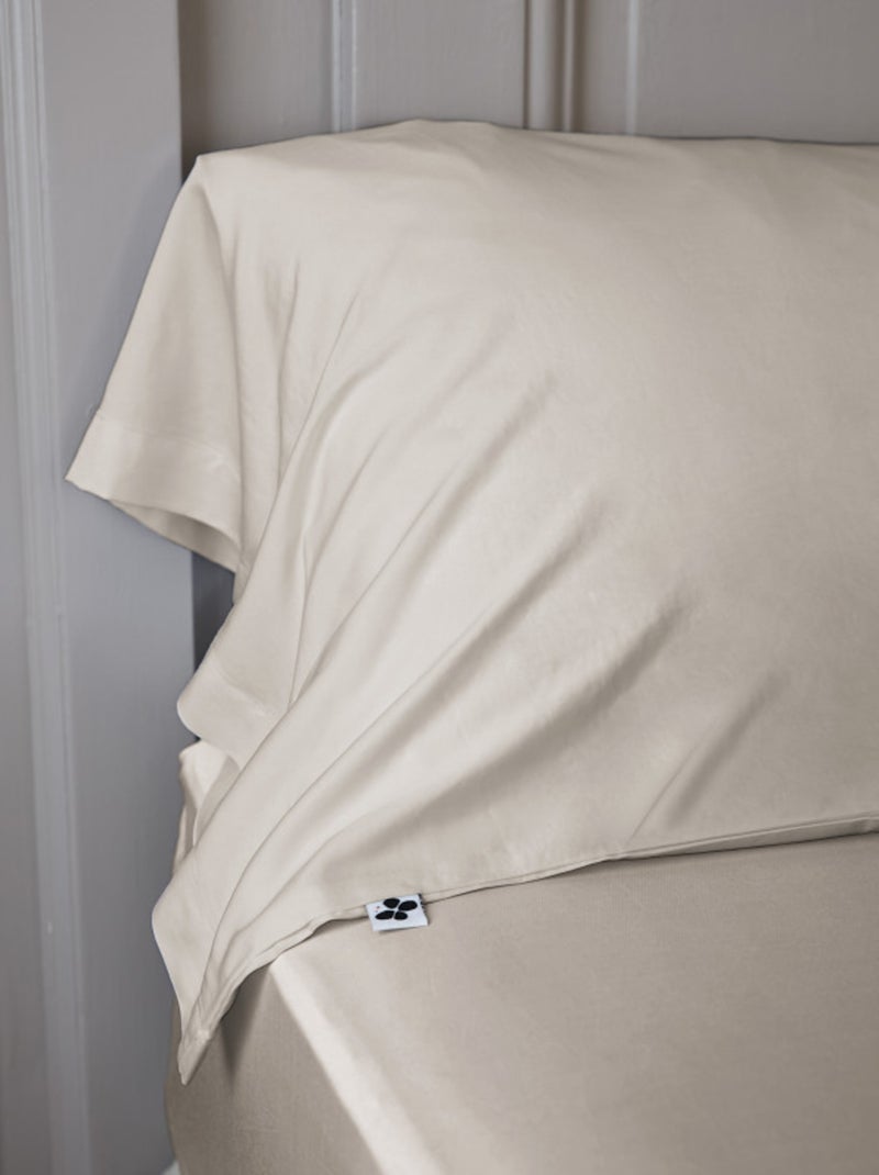 Taie de traversin - L'effet papillon - 100% Viscose de bambou 120 fils/cm² Gris taupe - Kiabi