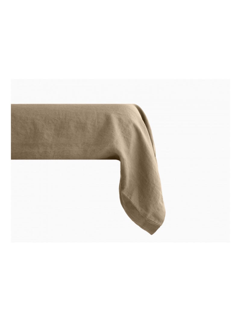 Taie de traversin - Vent du Sud - Pur Coton teint lavé 63 fils/cm² Beige - Kiabi