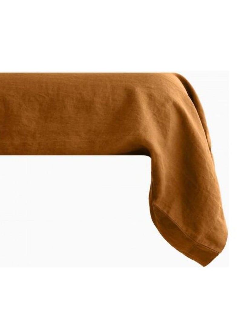 Taie de traversin - Vent du Sud - Pur Coton teint lavé 63 fils/cm² Orange - Kiabi