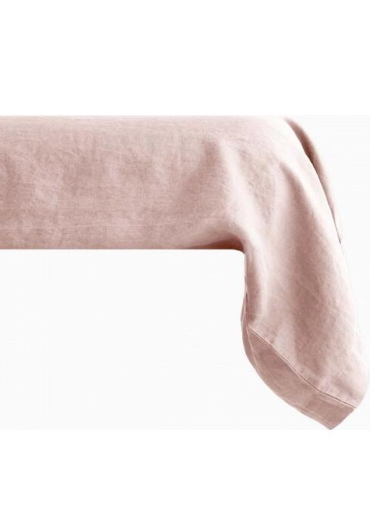 Taie de traversin - Vent du Sud - Pur Coton teint lavé 63 fils/cm² Rose - Kiabi