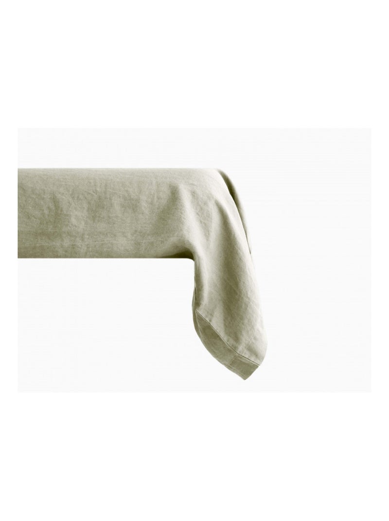 Taie de traversin - Vent du Sud - Pur Coton teint lavé 63 fils/cm² Vert chèvrefeuille - Kiabi