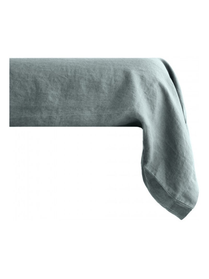 Taie de traversin - Vent du Sud - Pur Coton teint lavé 63 fils/cm² Vert foncé - Kiabi