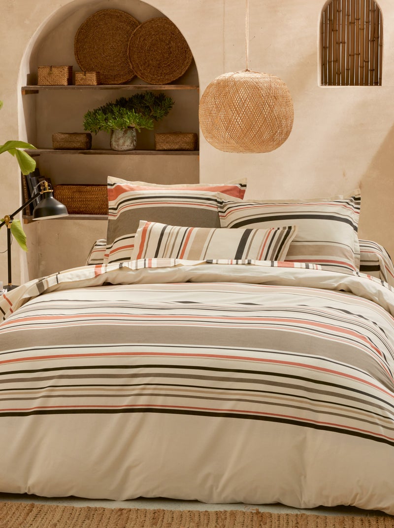 Taie de traversin 100% coton HUGO Orange corail - Kiabi