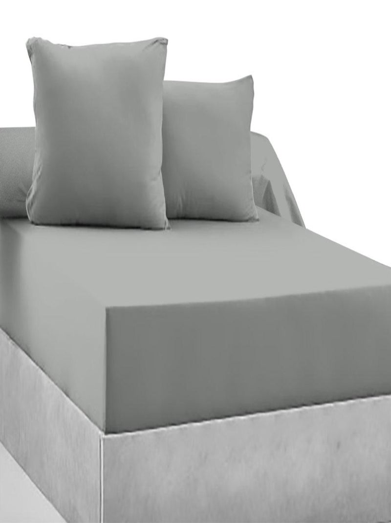 Taie de Traversin 45 x 185 cm - Gris Gris - Kiabi