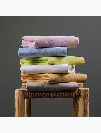 Taie de traversin 57 fils en molleton flanelle toudoux