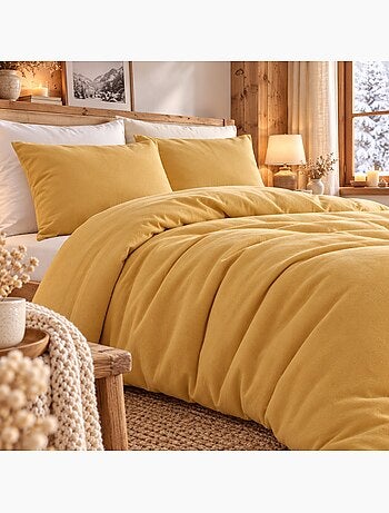 Taie de traversin 57 fils en molleton flanelle toudoux