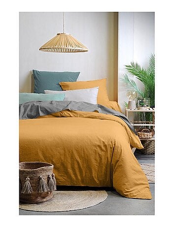 Taie de traversin 85 x 185 cm Horizon Ocre