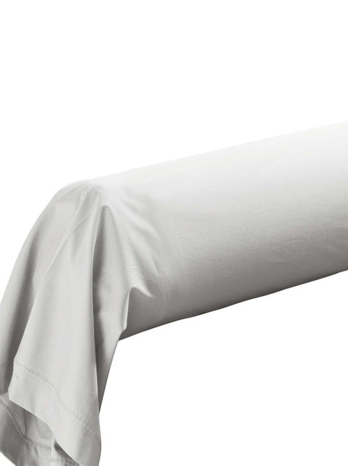 Taie de traversin 85 x 185 cm Percale de coton blanc - Kiabi