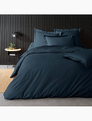 Taie de traversin 85 x 185 cm Percale de coton bleu nuit