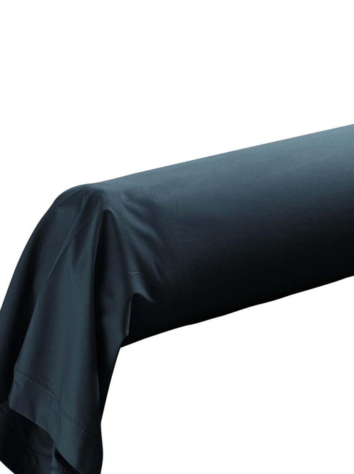 Taie de traversin 85 x 185 cm Percale de coton bleu nuit - Kiabi