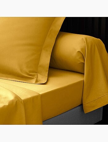 Taie de traversin 85 x 185 cm Percale de coton blanc