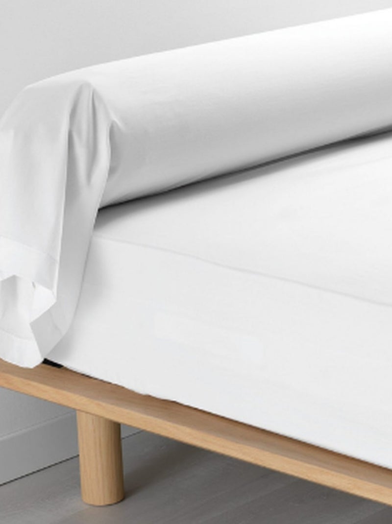 Taie De Traversin 85x185 cm Percale Blanc - Kiabi