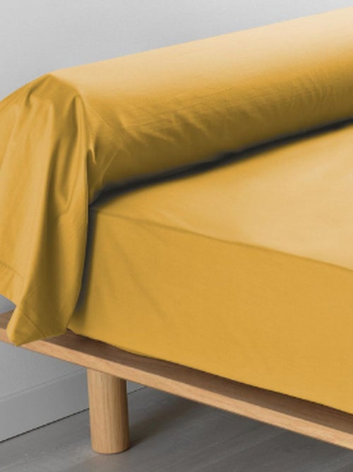 Taie De Traversin 85x185 cm Percale miel - Kiabi