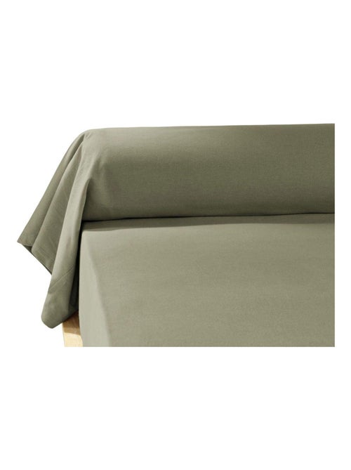 Taie de Traversin 85x185 en Flanelle de Coton - Kiabi