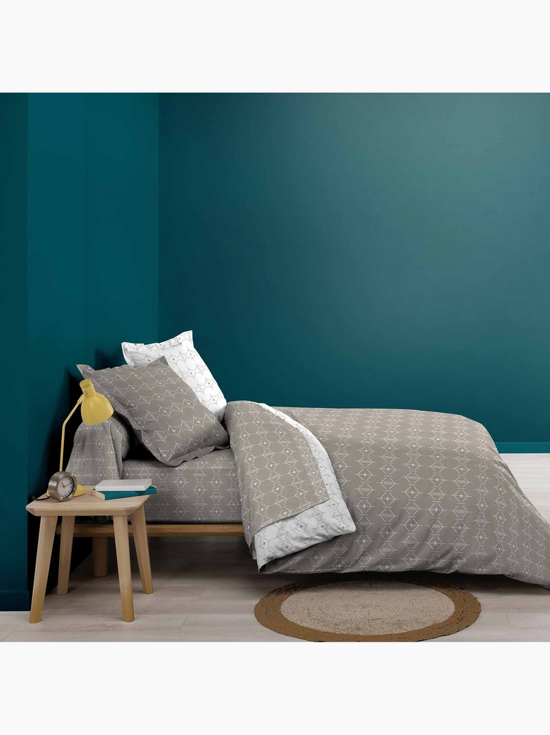 Taie de traversin Aris geometrix Bois naturel - Kiabi