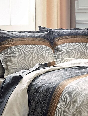 Taie de traversin au style graphique et masculin