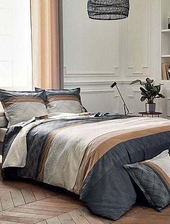 Taie de traversin au style graphique et masculin