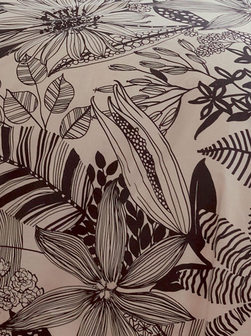 Taie de traversin aux impressions noires Beige - Kiabi