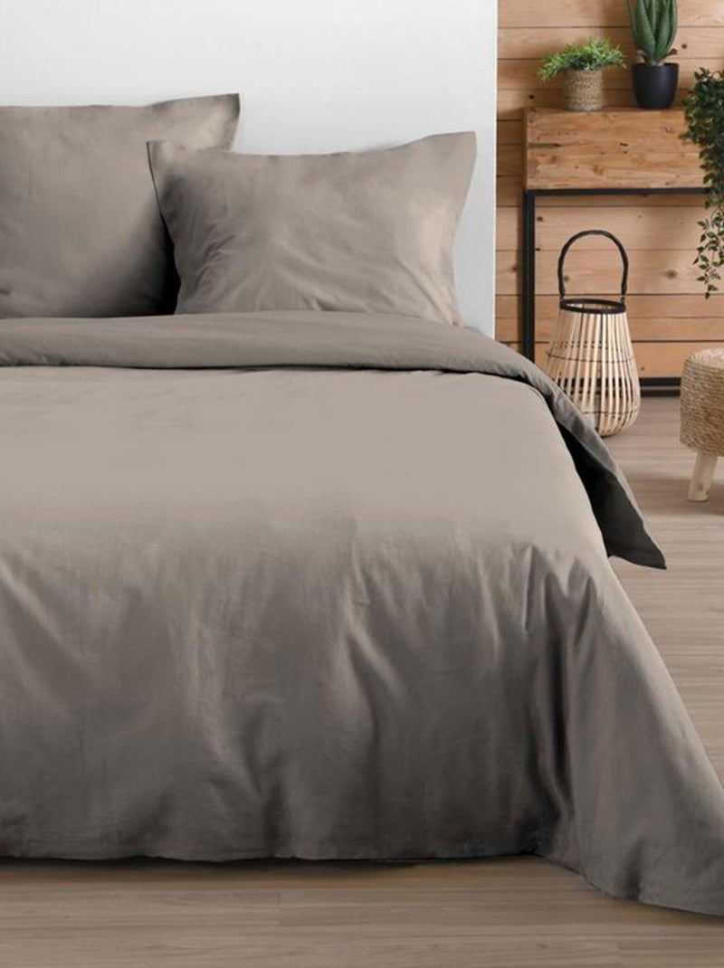 Taie de traversin Beige - Kiabi