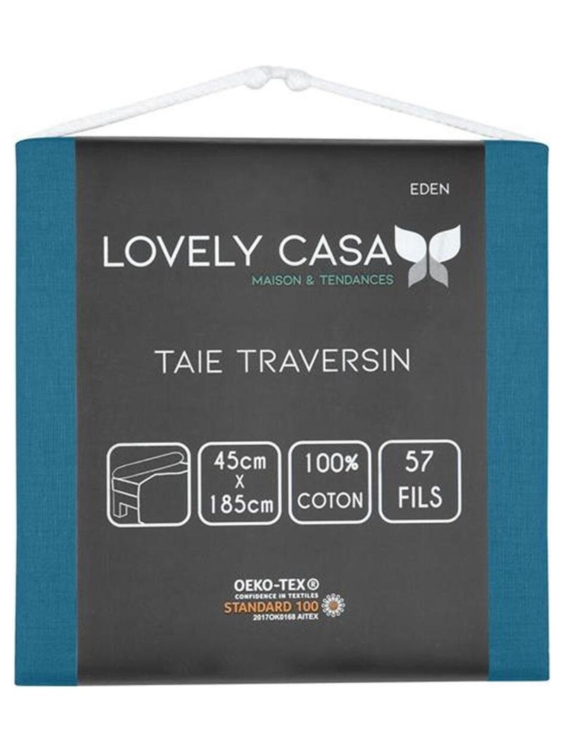 Taie de traversin Bleu - Kiabi