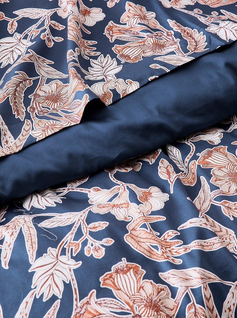 taie de traversin BOTANIC Nuit Bleu nuit - Kiabi