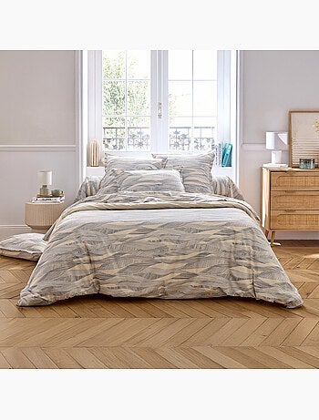 Taie de traversin coton 57 fils motif ondulé