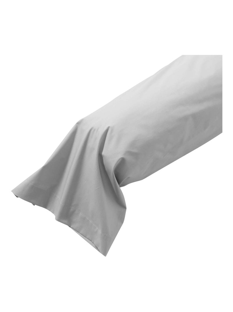 Taie de traversin coton percale Gris - Kiabi