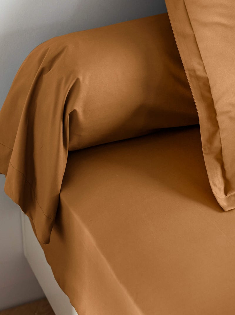 Taie de traversin coton percale Jaune - Kiabi