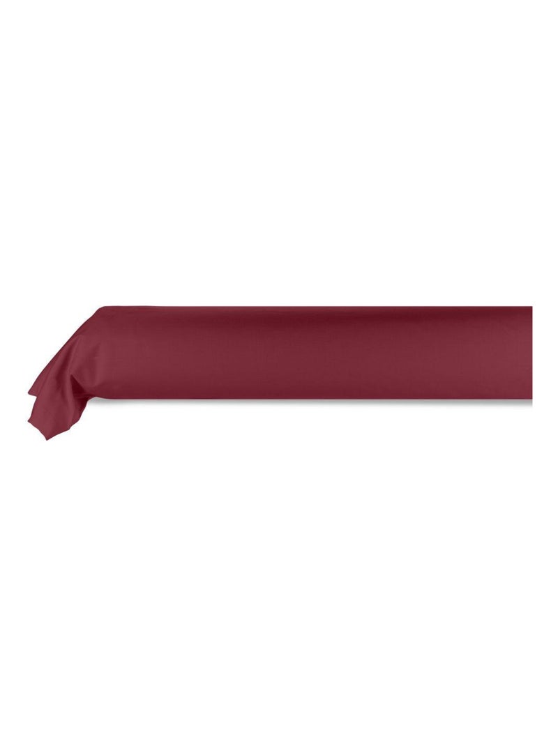 Taie de traversin coton unie Rouge cerise - Kiabi