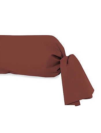 Taie de traversin en coton 57 fils UNI, par Soleil d'Ocre