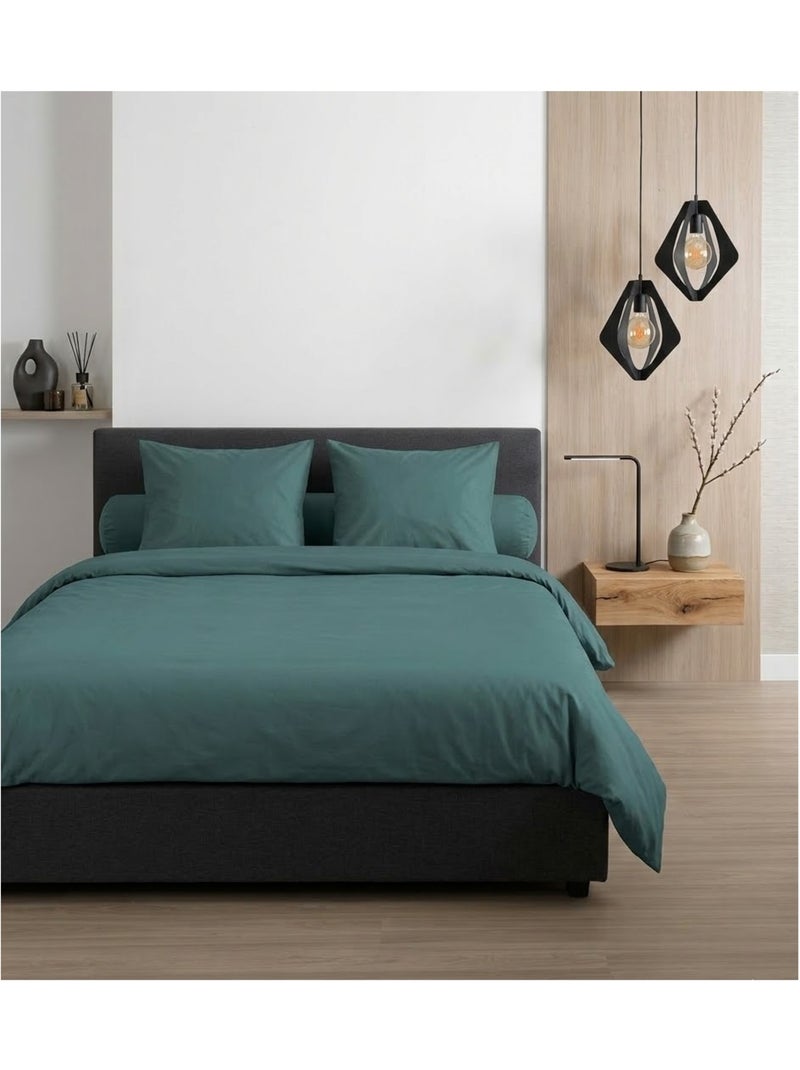 Taie de traversin en coton Eden Vert eucalyptus - Kiabi