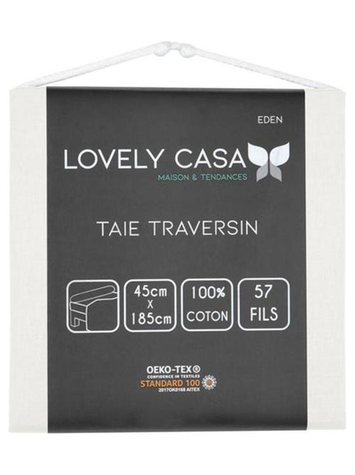 Taie de traversin en coton - Kiabi