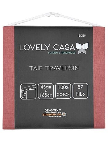 Taie de traversin en coton