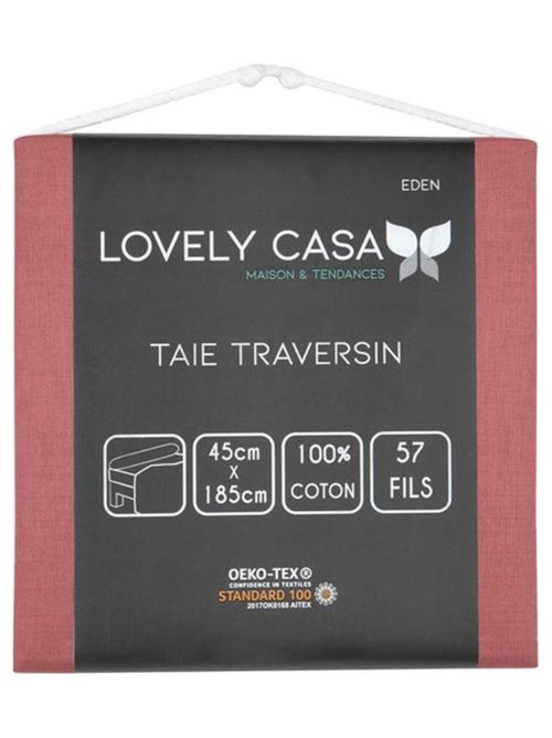 Taie de traversin en coton - Kiabi