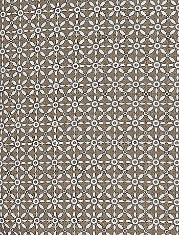 Taie de traversin en percale au style graphique