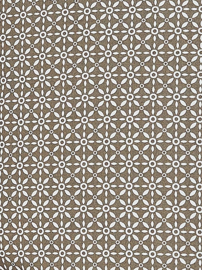 Taie de traversin en percale au style graphique Beige foncé - Kiabi