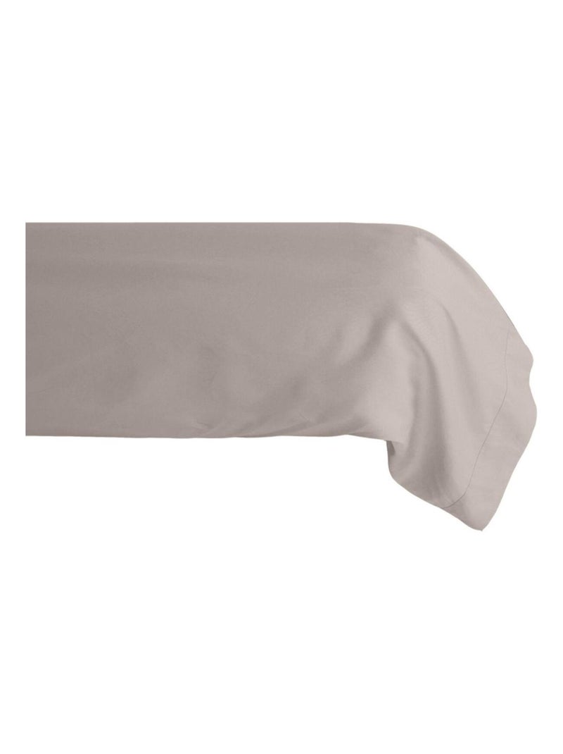 Taie de traversin en percale de coton 80 fils Beige - Kiabi