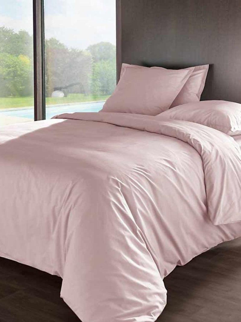 Taie de traversin en percale de coton 80 fils Rose - Kiabi