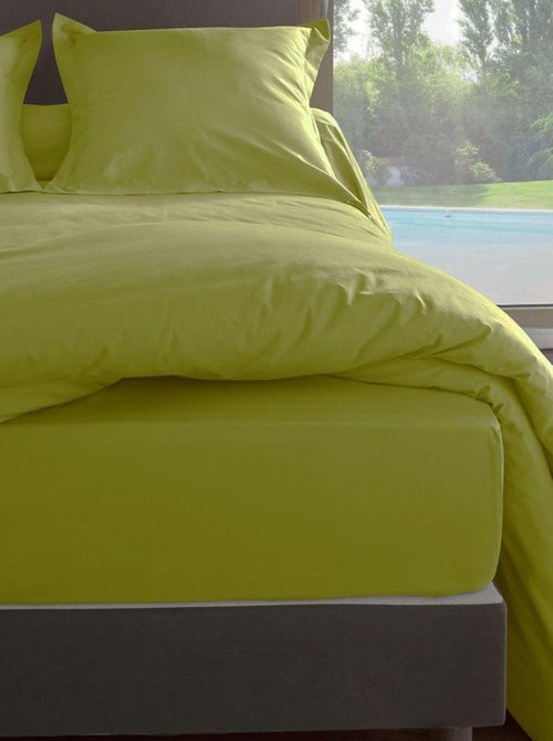 Taie de traversin en percale de coton 80 fils - Kiabi