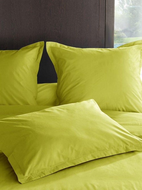 Taie de traversin en percale de coton 80 fils - Kiabi