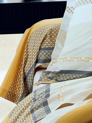Taie de traversin en percale de coton au style ethnique chic