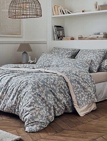 Taie de traversin en percale esprit cocooning
